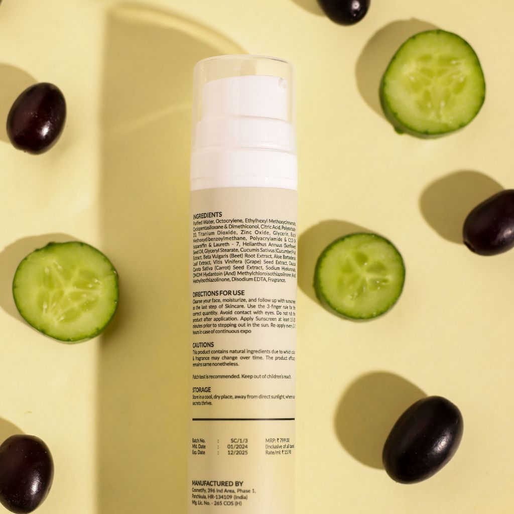 Sunscreen SPF 50+++ with Hyaluronic Acid