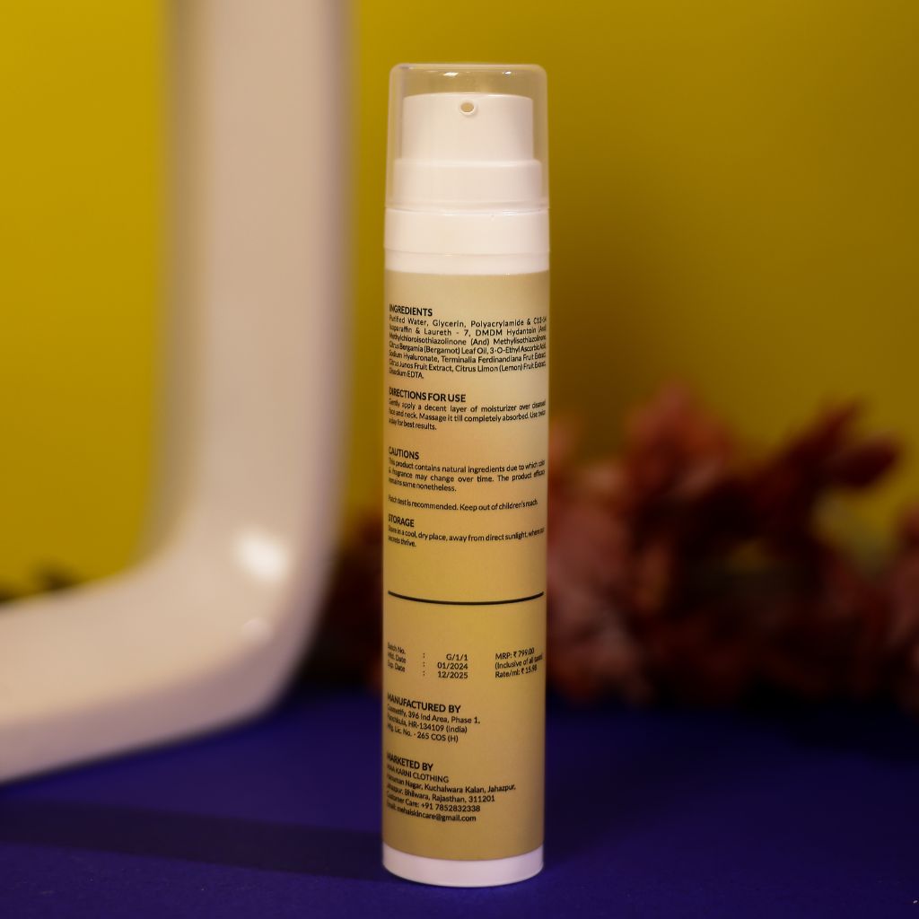 Gel Based Hyaluronic Acid Face Moisturiser(Oil-Free)