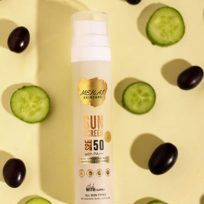 Sunscreen SPF 50 with Hyaluronic Acid & Grapeseed