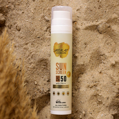 Sunscreen SPF 50 with Hyaluronic Acid & Grapeseed